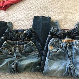 4 boys size 7 denim jeans- still in good condition